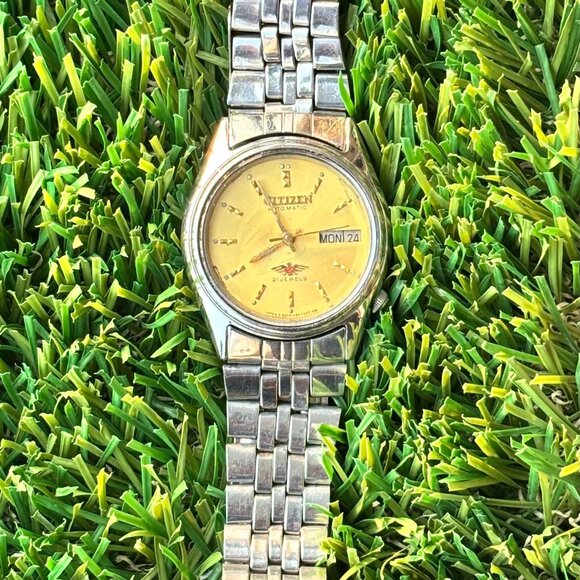 Vintage Citizen -21 Jewels- Automatic Watch - Gold Dial - Made in Japan - Picture 4 of 7